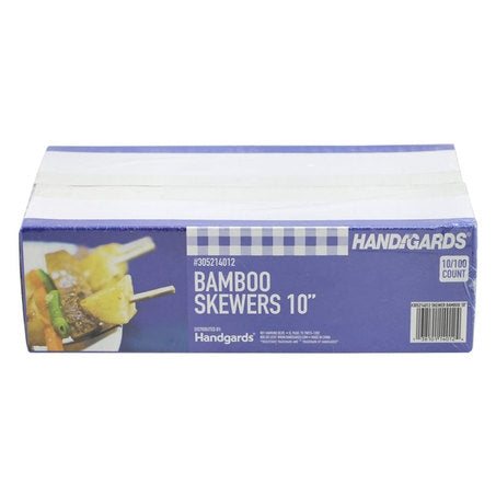 Wholesale Handgards Case 10In Bamboo Skewers- Bulk