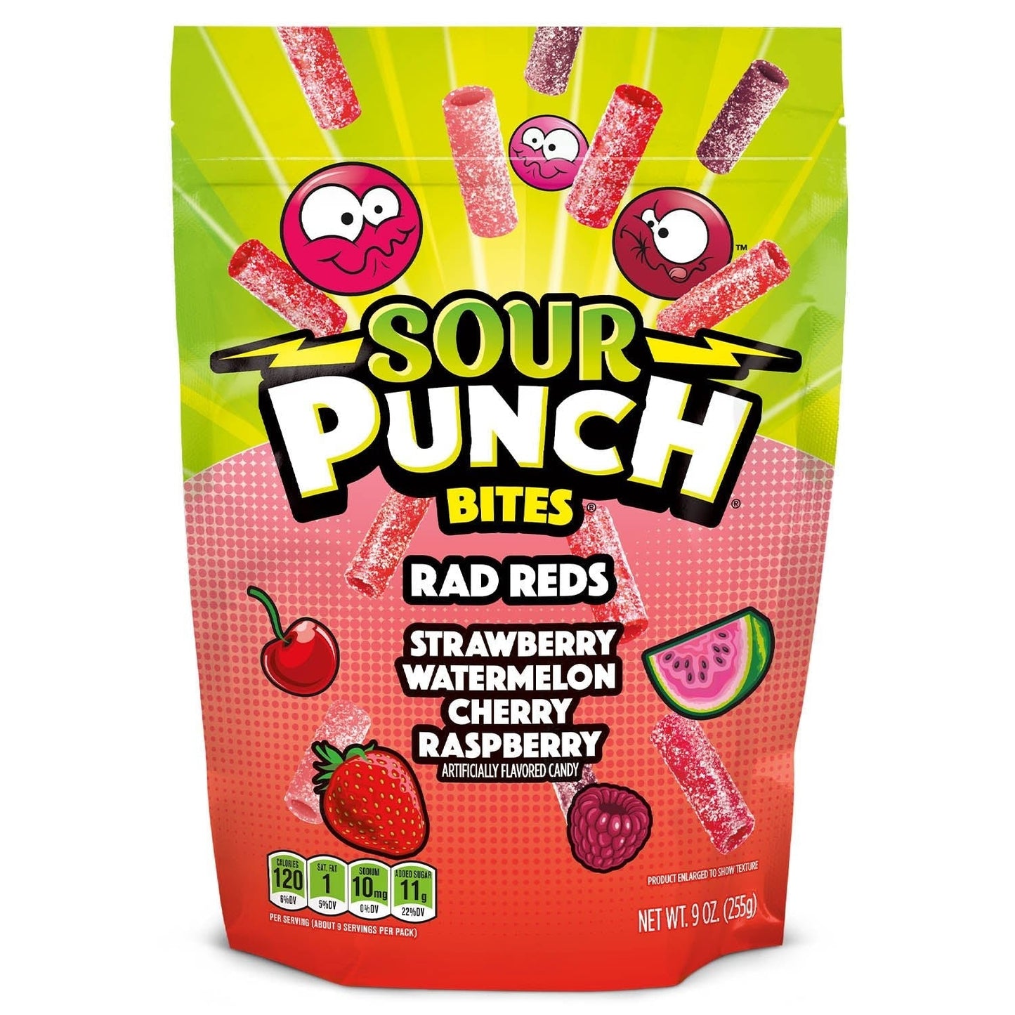 Wholesale Sour Punch Bites® Rad Red Candy Flavors 9oz Stand Up Bag- Bulk