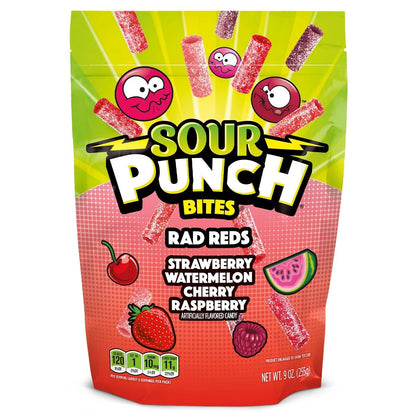 Wholesale Sour Punch Bites® Rad Red Candy Flavors 9oz Stand Up Bag- Bulk