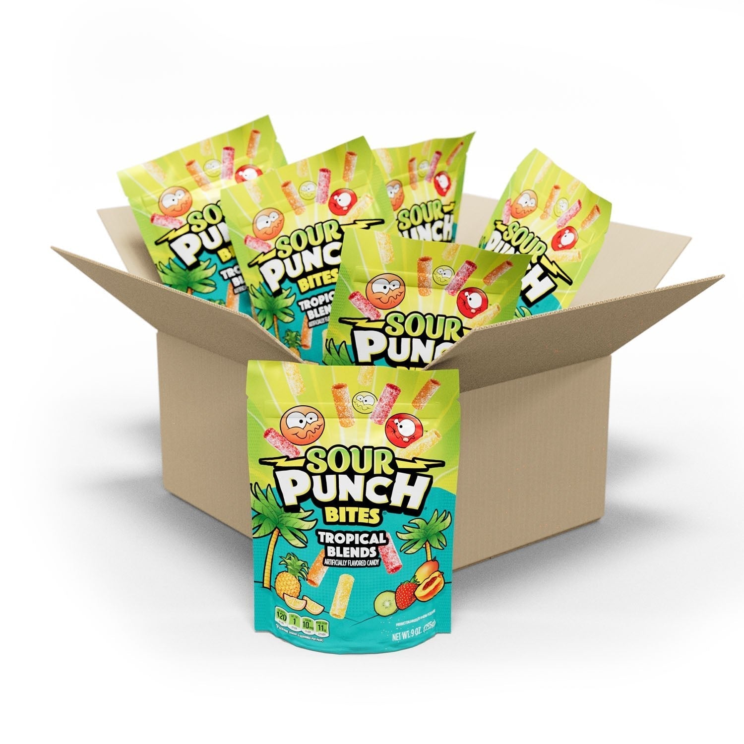 Wholesale Sour Punch Bites® Tropical Blends 9oz- Bulk