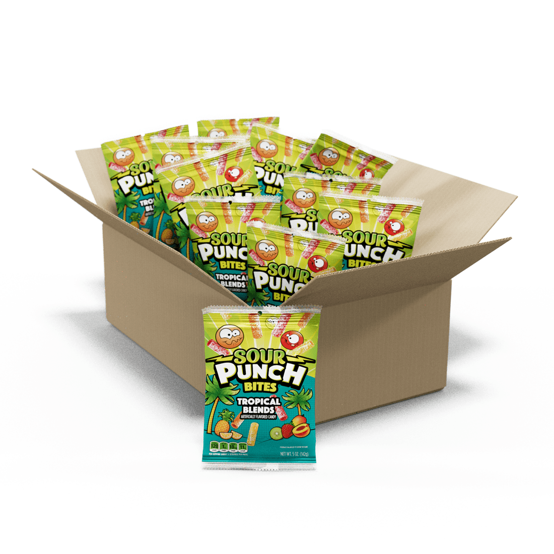 Wholesale Sour Punch Bites Tropical Blends, Hanging Bag 5 Oz- Bulk