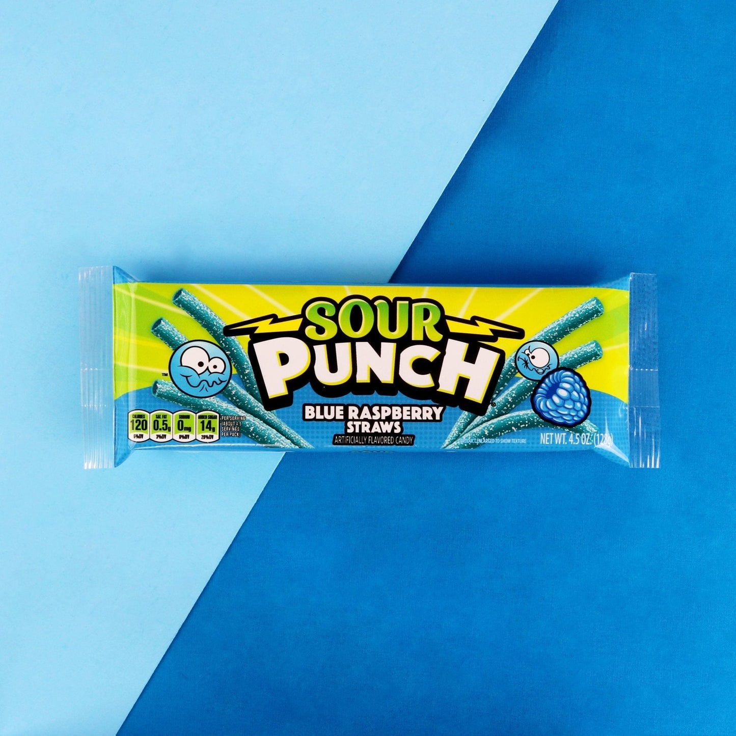 Wholesale Sour Punch Blue Raspberry Straws 4.5 Oz- Bulk