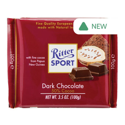 Wholesale Ritter Sport 50% Dark Chocolate 3.5 Oz Bar- Bulk