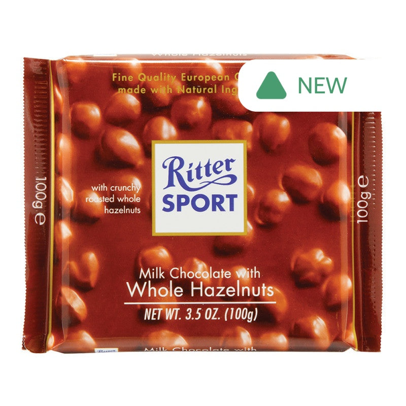Wholesale Ritter Sport Milk Chocolate Whole Hazelnuts 3.5 Oz Bar- Bulk