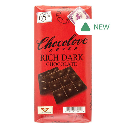 Wholesale Chocolove 65% Rich Dark Chocolate 3.2 Oz Bar- Bulk
