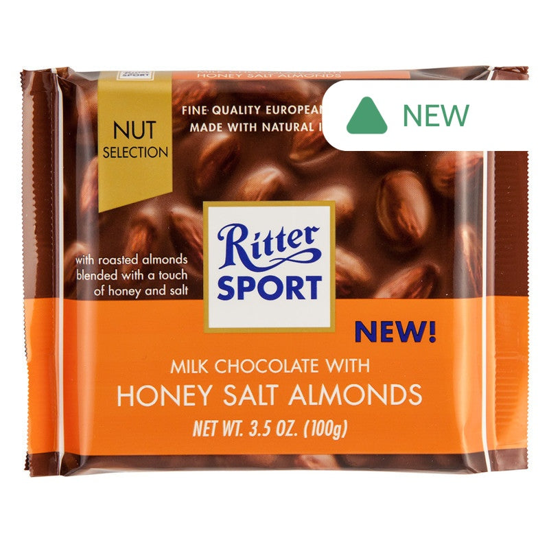 Wholesale Ritter Sport Milk Chocolate With Honey Salt Almonds 3.5 Oz Bar- Bulk