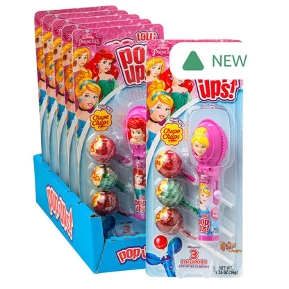 Wholesale Pop Ups Princess Lollipop 1.26 Oz Blister Pack- Bulk