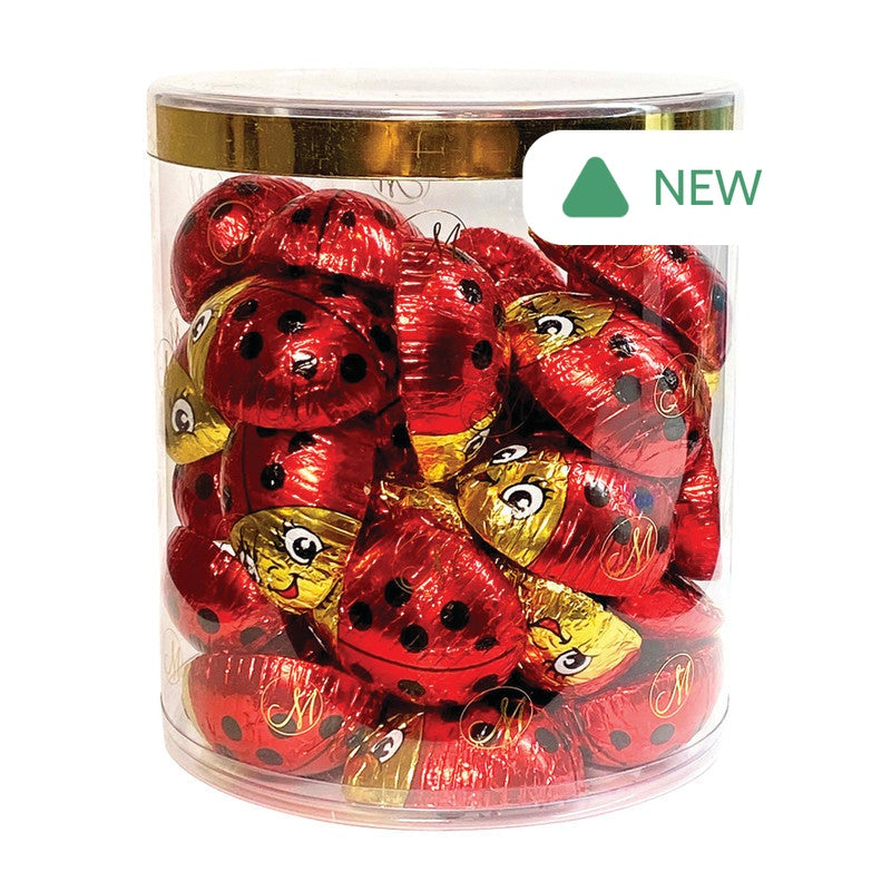 Wholesale Madelaine Milk Chocolate Foiled Lady Bugs- Bulk