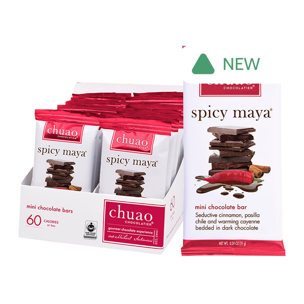 Wholesale Chuao Mini Dark Chocolate Spicy Maya 0.39 Oz Bar- Bulk