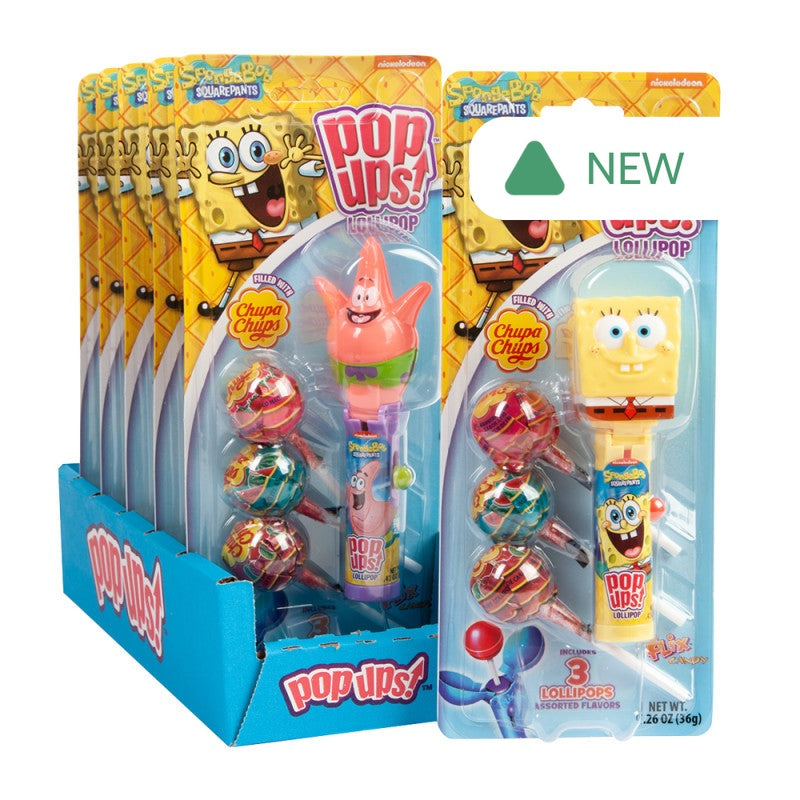 Wholesale Pop Ups Spongebob 1.26 Oz Blister Pack- Bulk
