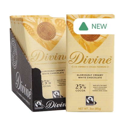 Wholesale Divine White Chocolate 3 Oz Bar- Bulk