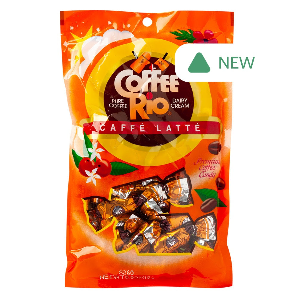 Wholesale Coffee Rio Caffe Latte Premium Coffee Candy 5.5 Oz Peg Bag *Sf Dc Only*- Bulk