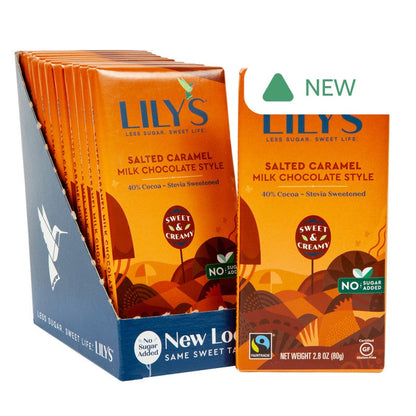 Wholesale Lily'S 40% Milk Chocolate Salted Caramel 2.8 Oz Bar- Bulk