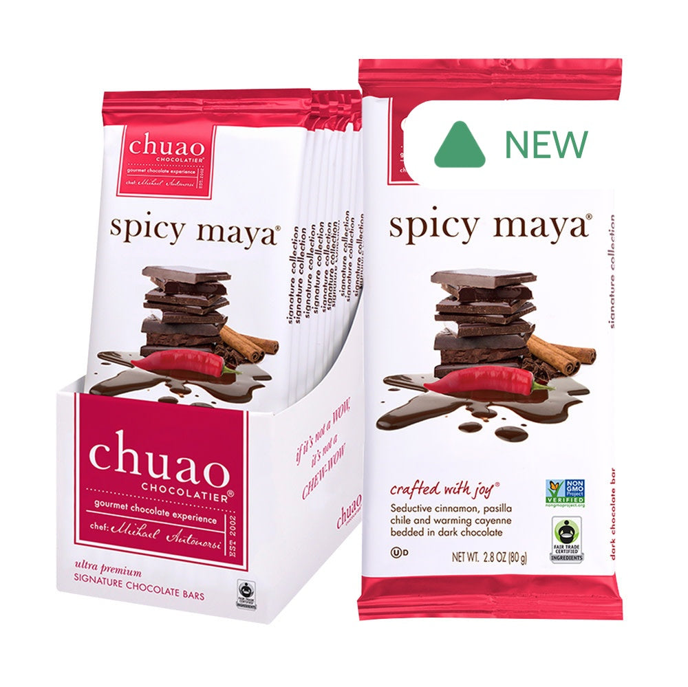 Wholesale Chuao Dark Chocolate Spicy Maya 2.8 Oz Bar- Bulk