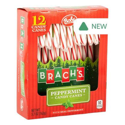 Wholesale Brach'S Red And White Peppermint Candy Canes 12 Pc 5.3 Oz Box- Bulk