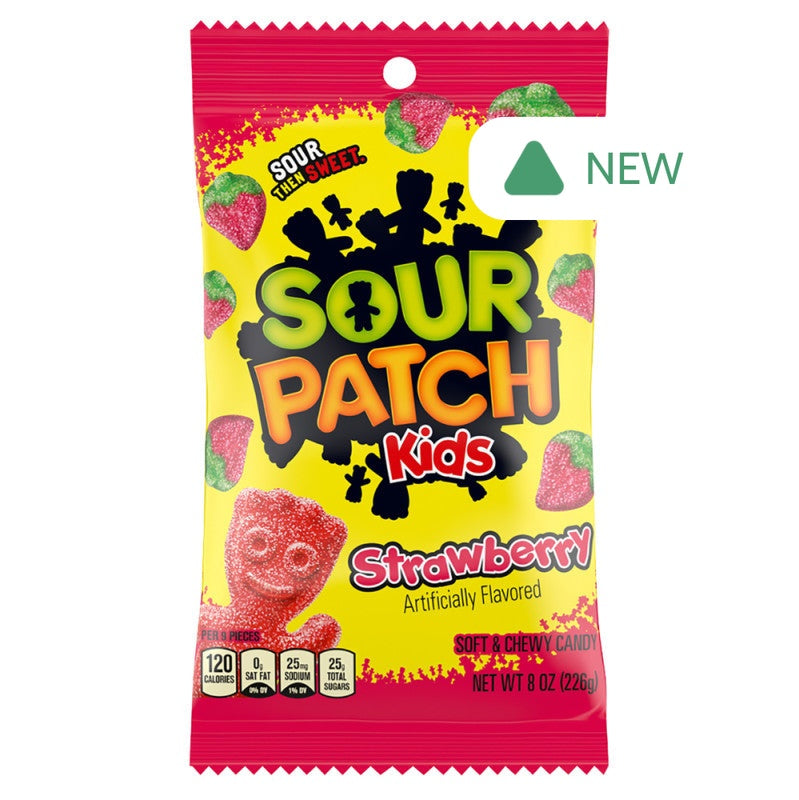Wholesale Sour Patch Kids Strawberry 8 Oz Peg Bag- Bulk