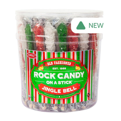Wholesale Jingle Bell Rock Candy 0.78 Oz Tub- Bulk