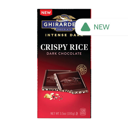 Wholesale Ghirardelli Intense Dark Chocolate Crispy Rice Bar 3.5 Oz- Bulk