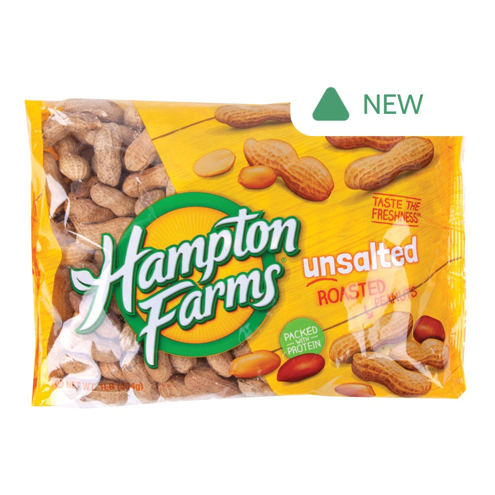 Wholesale Hampton Farms In Shell Unsalted Roasted Peanuts 16 Oz 24 Pack- Bulk
