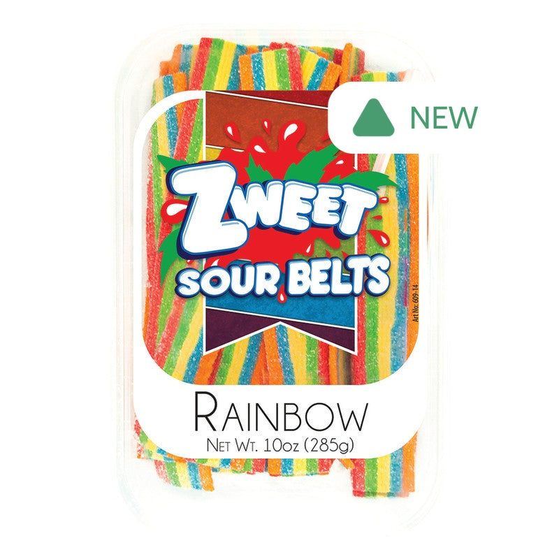 Wholesale Zweet Rainbow Sour Belts 10 Oz Tub *Sf Dc Only*- Bulk