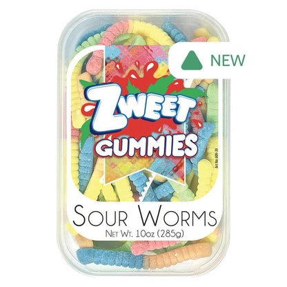 Wholesale Zweet Sour Worms 10 Oz Tub *Sf Dc Only*- Bulk