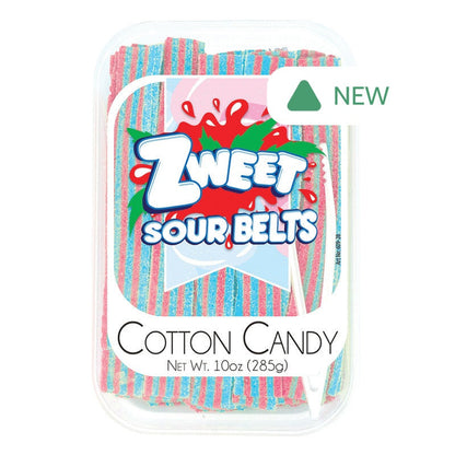 Wholesale Zweet Cotton Candy Sour Belts 10 Oz Tub *Sf Dc Only*- Bulk