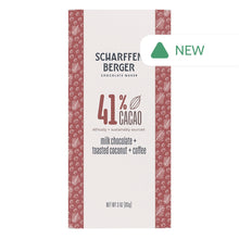 Wholesale Scharffen Berger 41% Cacao Milk Chocolate Toasted Coconut Coffee 3 Oz Bar- Bulk