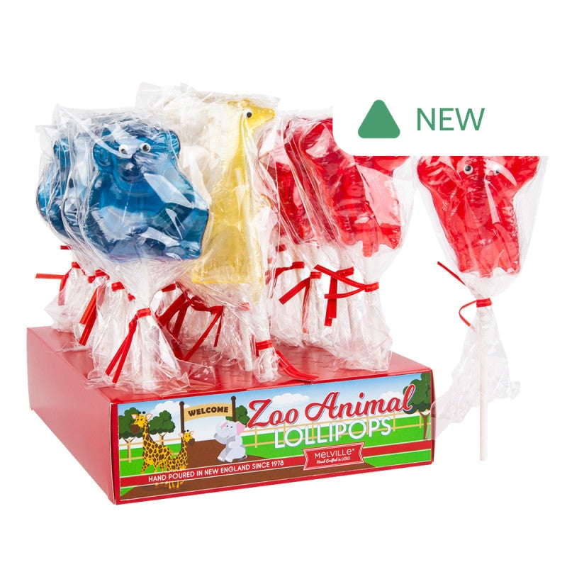 Wholesale Zoo Lollipops Assorted 0.75 Oz- Bulk
