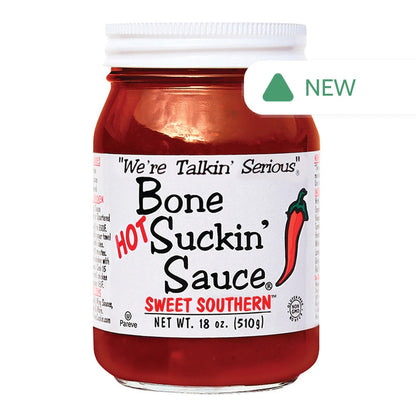 Wholesale Bone Suckin' Spicy Sweet Southern Sauce 18 Oz Jar- Bulk