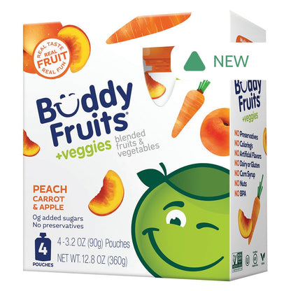 Wholesale Buddy Fruits + Veggies Peach Carrot & Apple 12.8 Oz Box- Bulk