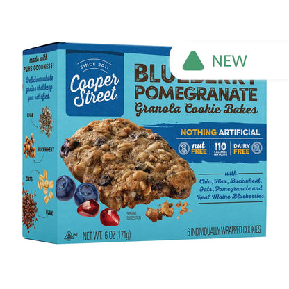 Wholesale Cooper Street Blueberry Pomegranate Granola Cookie Bakes 6 Oz 6 Ct Box- Bulk