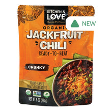 Wholesale Kitchen & Love Organic Jackfruit Chili Chunky 8 Oz Pouch- Bulk