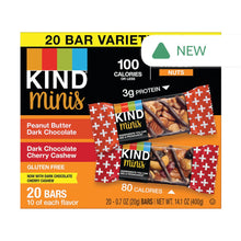 Wholesale Kind Minis Peanut Butter Dark Chocolate Dark Cherry Cashew 14 Oz Box- Bulk