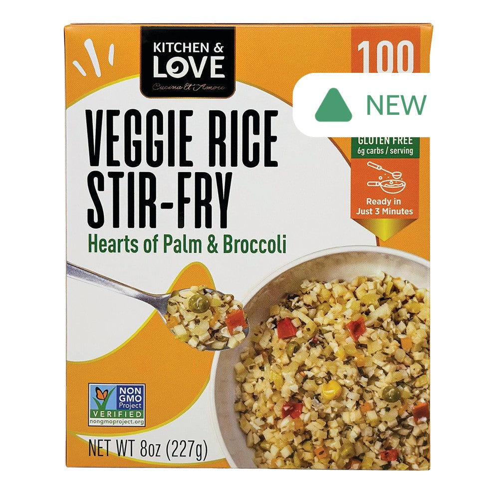 Wholesale Kitchen & Love Veggie Rice Stir-Fry Hearts Of Palm & Broccoli 8 Oz Box- Bulk