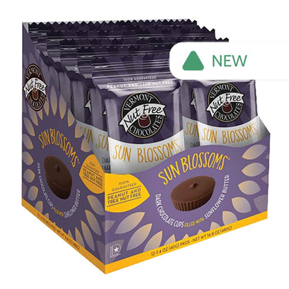 Wholesale Vermont Nut Free Chocolates Dark Chocolate Sun Blossoms 1.4 Oz- Bulk