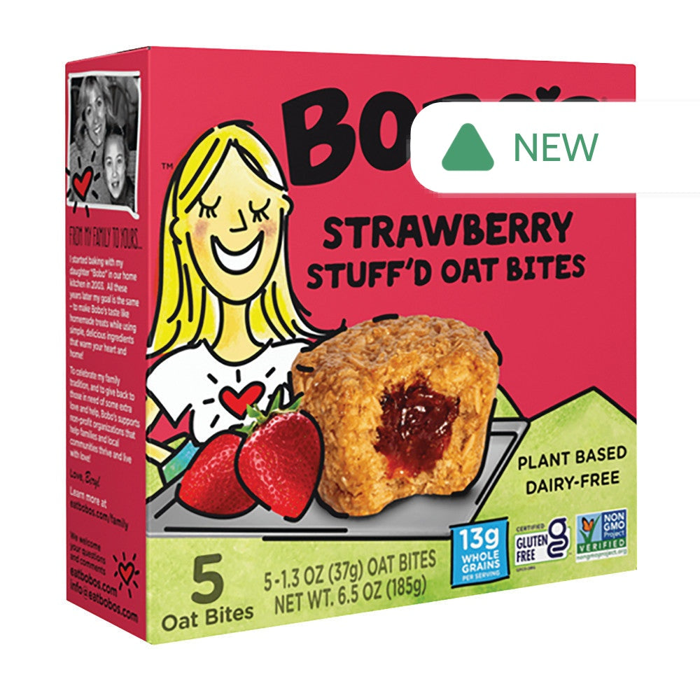 Wholesale Bobo'S Strawberry Stuff'D Oat Bites 6.5 Oz Box- Bulk