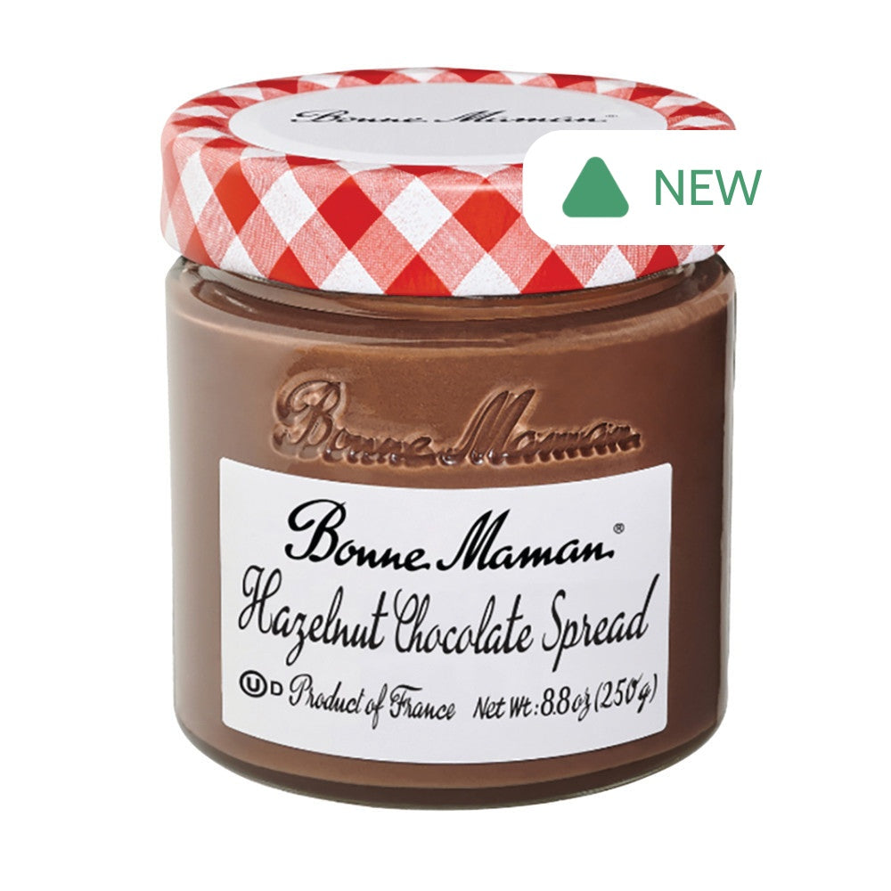 Wholesale Bonne Maman Hazelnut Chocolate Spread 8.8 Oz Glass Jar- Bulk