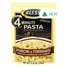 Wholesale Alessi Porcini Mushroom & Cheese 4 Minute Pasta 6.35 Oz Pouch- Bulk