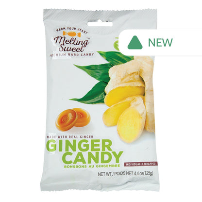 Wholesale Melting Sweet Hard Candy Ginger 4.4 Oz Bag- Bulk