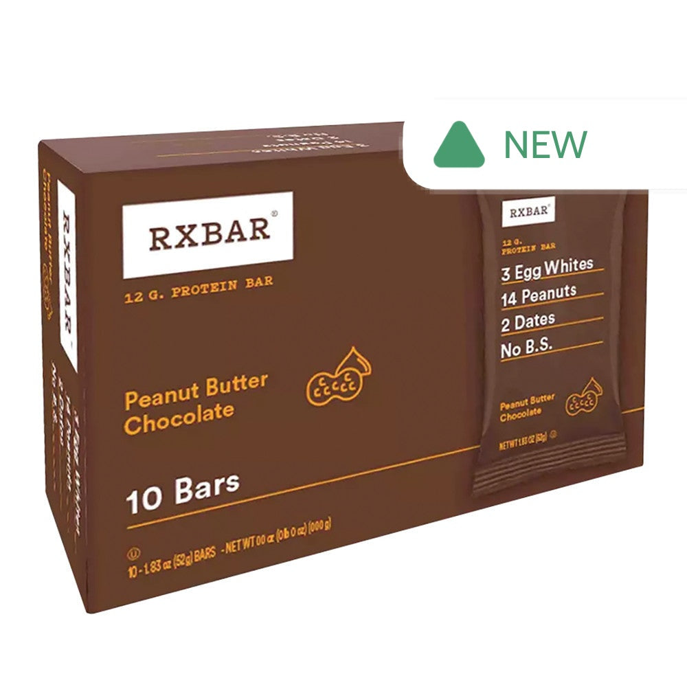 Wholesale Rx Bar Chocolate Peanut Butter 10 Count 18.3 Oz Box- Bulk