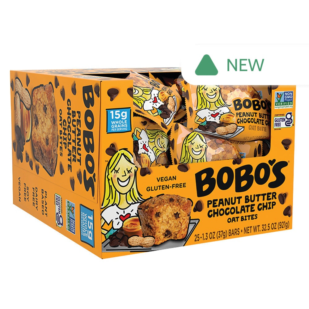 Wholesale Bobo'S Peanut Butter Chocolate Chip Oat Bites 1.3 Oz- Bulk