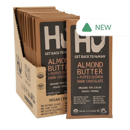 Wholesale Hu Dark Chocolate Almond Butter & Puffed Quinoa 2.1 Oz Bar- Bulk