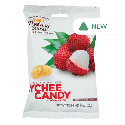 Wholesale Melting Sweet Hard Candy Lychee 4.4 Oz Bag- Bulk