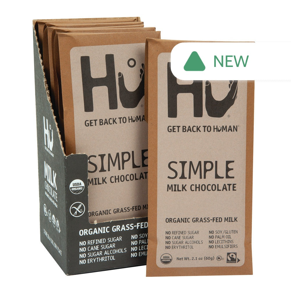 Wholesale Hu Simple Milk Chocolate 2.1 Oz Bar- Bulk