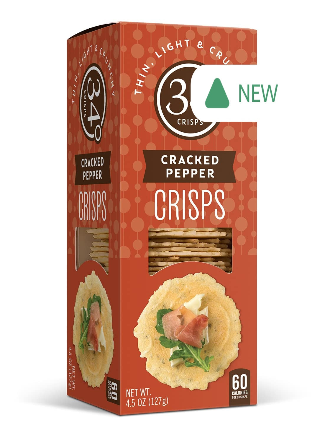 Wholesale 34 Degrees Cracked Pepper Crisps 4.5 Oz Box- Bulk