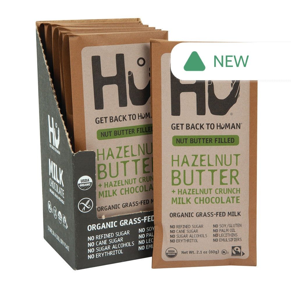 Wholesale Hu Bar Milk Chocolate Hazelnut Butter 2.1 Oz Bar- Bulk