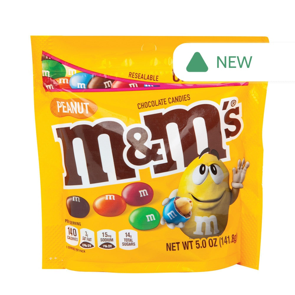 Wholesale M&M'S Peanut 5 Oz Resealable Pouch- Bulk