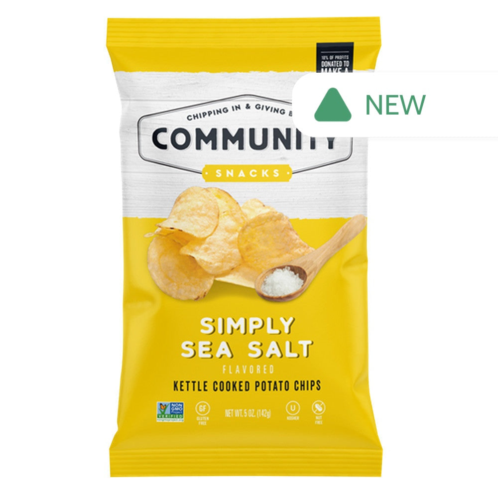 Wholesale Community Snacks Simply Sea Salt Chips 5 Oz Bag- Bulk