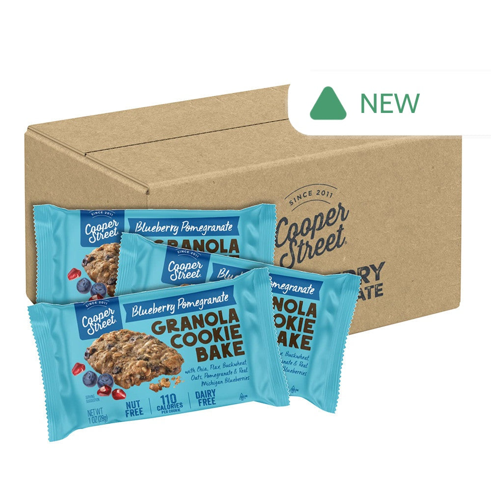 Wholesale Cooper Street Granola Bakes Blueberry/Pomegranate 1 Oz Bar- Bulk