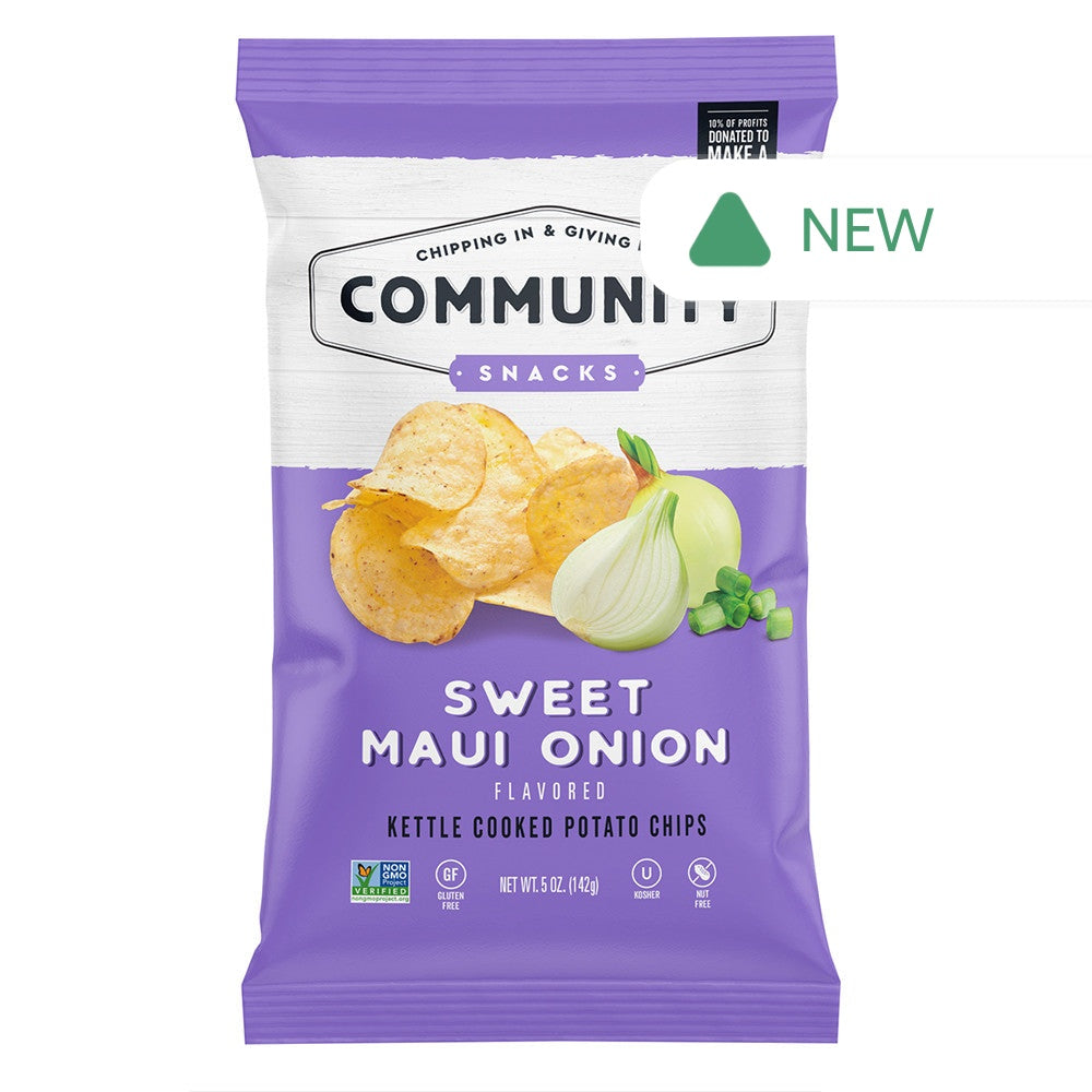 Wholesale Community Snacks Sweet Maui Onion Chips 5 Oz Bag- Bulk